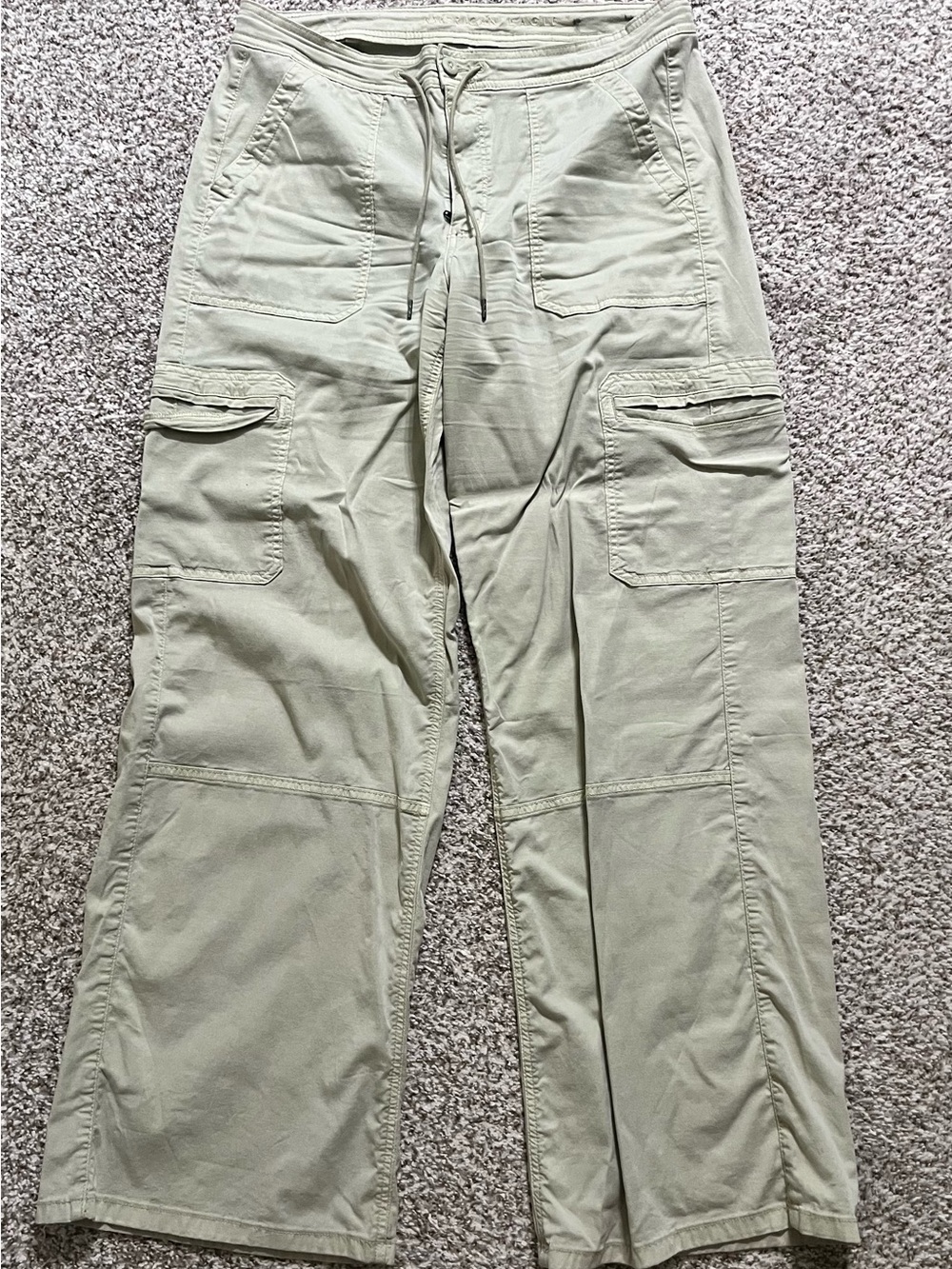American Eagle Outfitters Sage Green Cargo Drawstring Pants